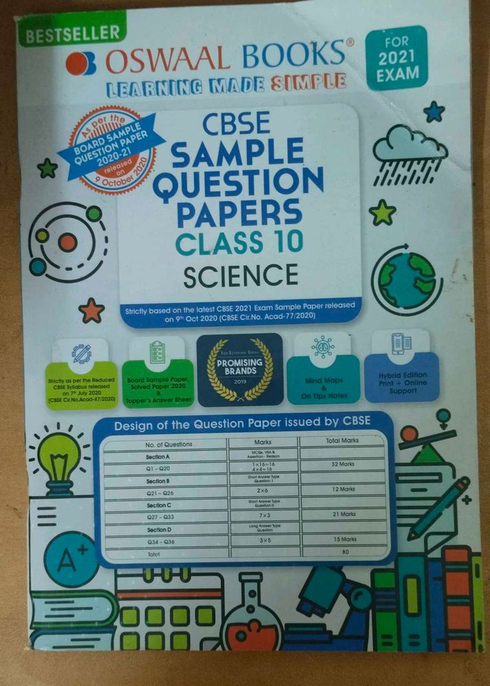 CBSE Sample Question Papers Class 10 Science