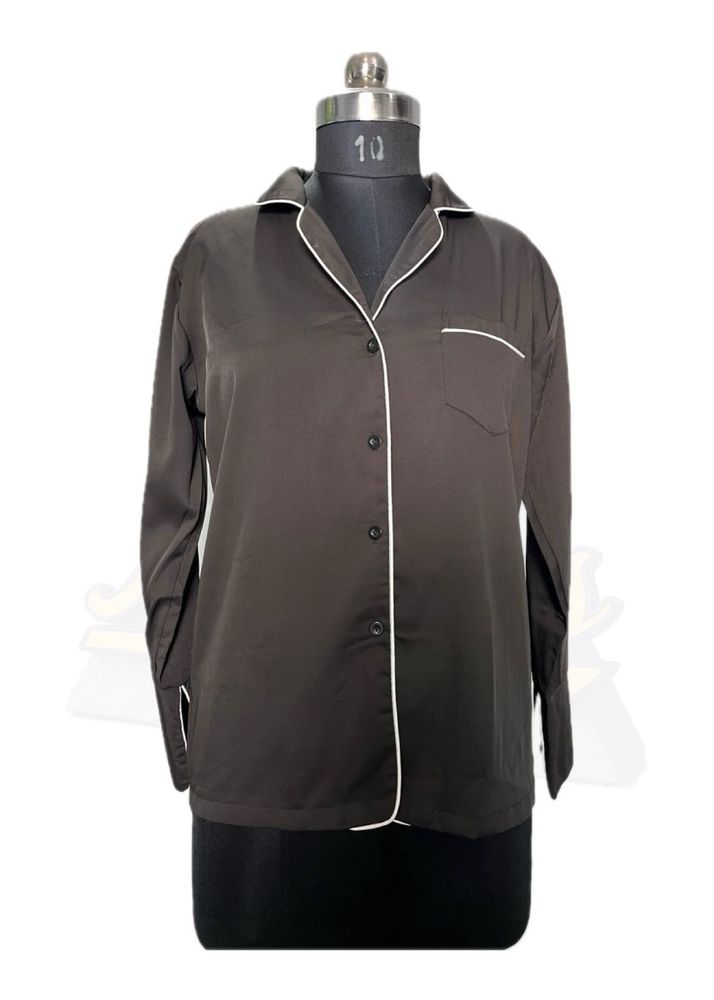 Black Night Suit Shirt Comfortable
