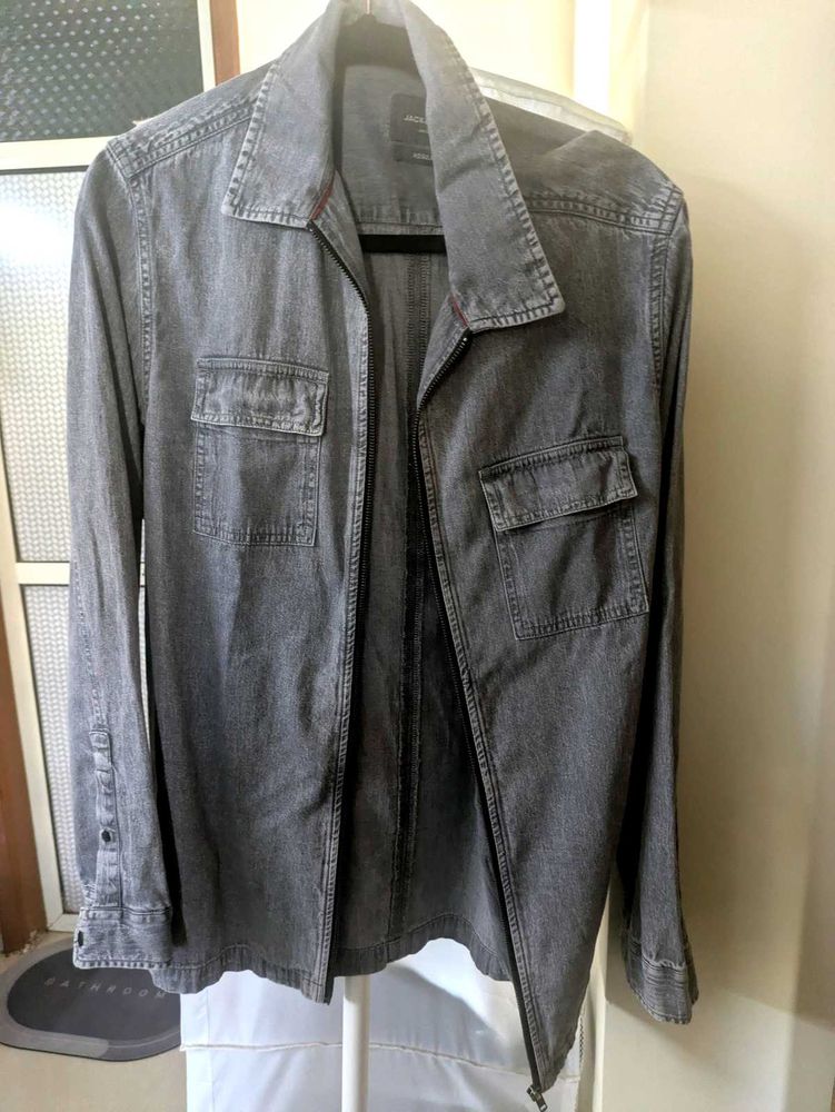 Jack &amp; Johns Denim Jacket/ Branded Y2K Overshir