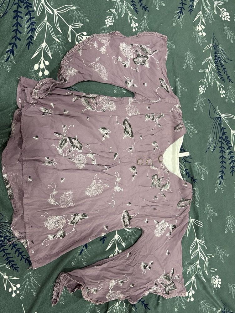 Floral Print Blouse with Bell Sleeves