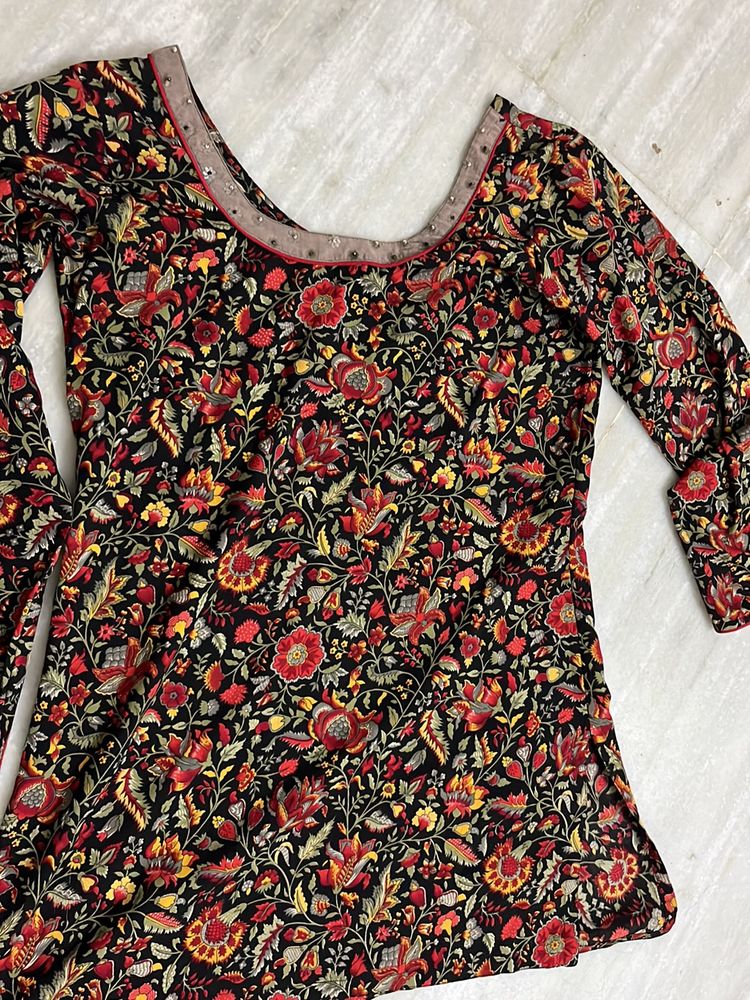 Printed Kalamkari Small Kurti
