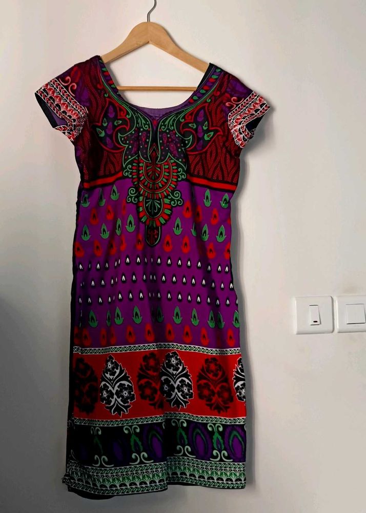 Colorful Print Salwar Kameez