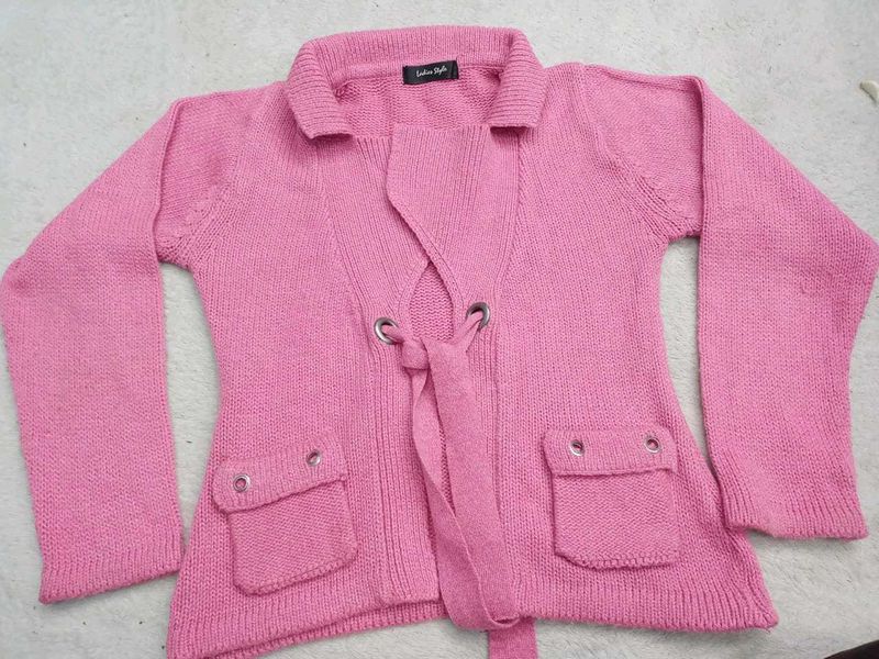 36 Size Pink Style Cardigan