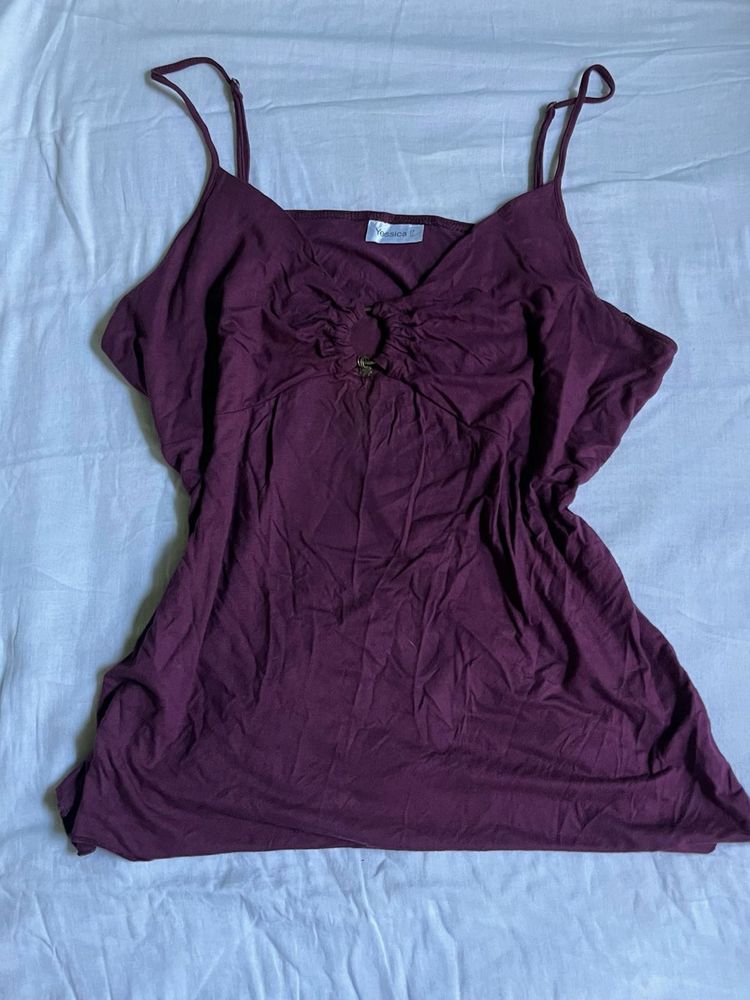 Burgundy Cami Top
