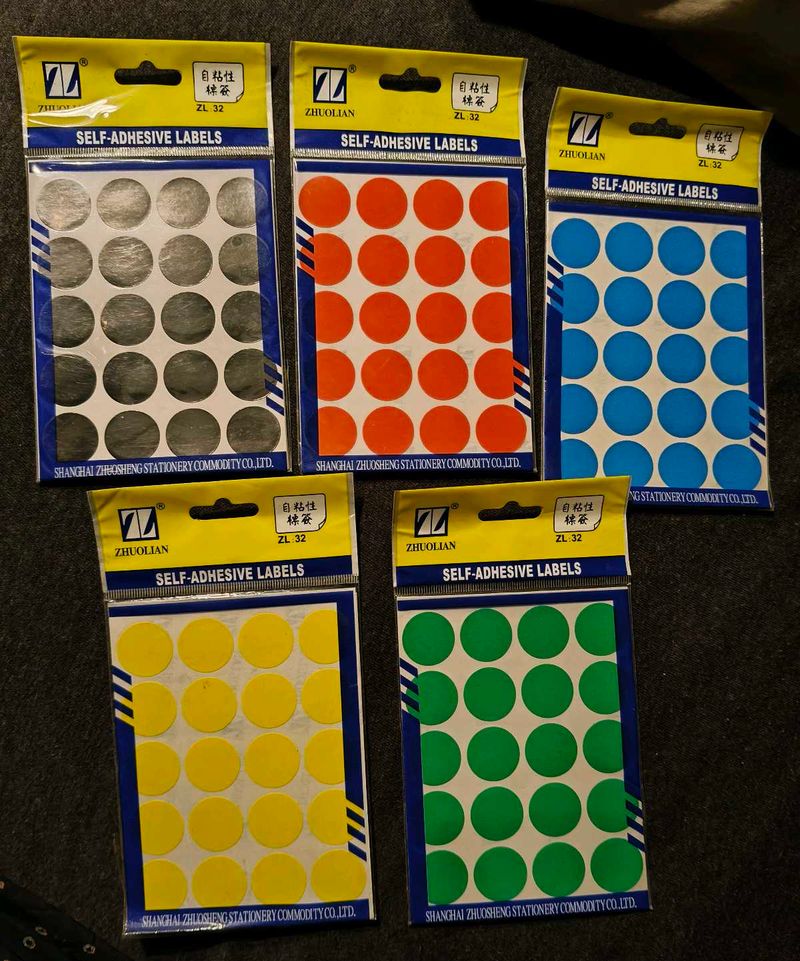 Self-Adhesive Labels, Set Of 5