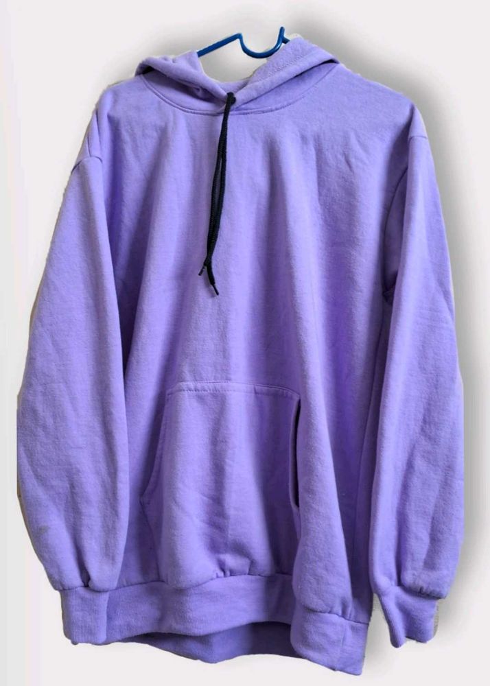 Lavender Oversized Hoodie For Girls