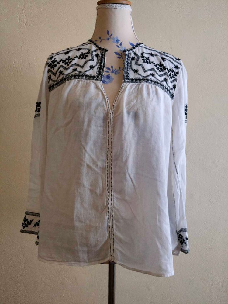 Embroidered Boho Tunic