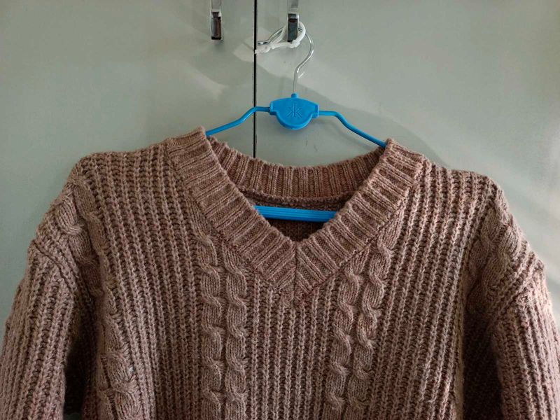 Cozy Knit V-Neck Sweater