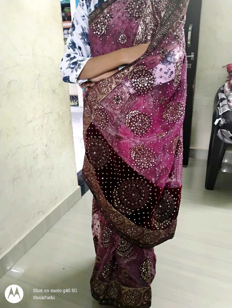 Pary Wear Work Saree