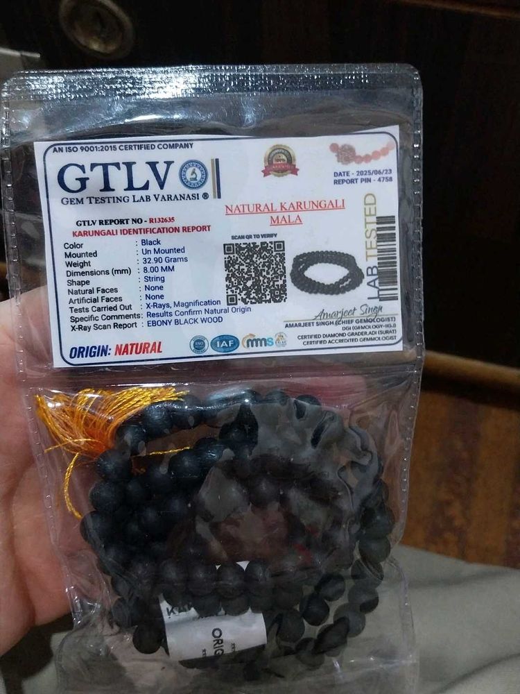 natural karungali beads 8mm jap mala