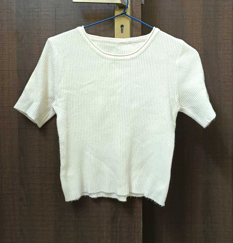Cute White Crop Top