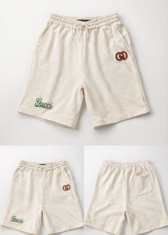 Gucci Embroidered Logo Shorts
