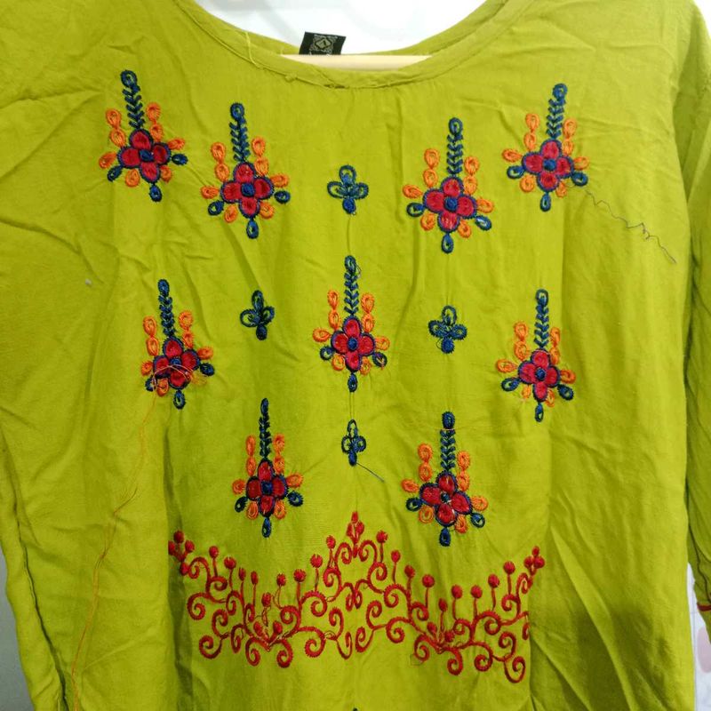 Chartreuse Tunic Top
