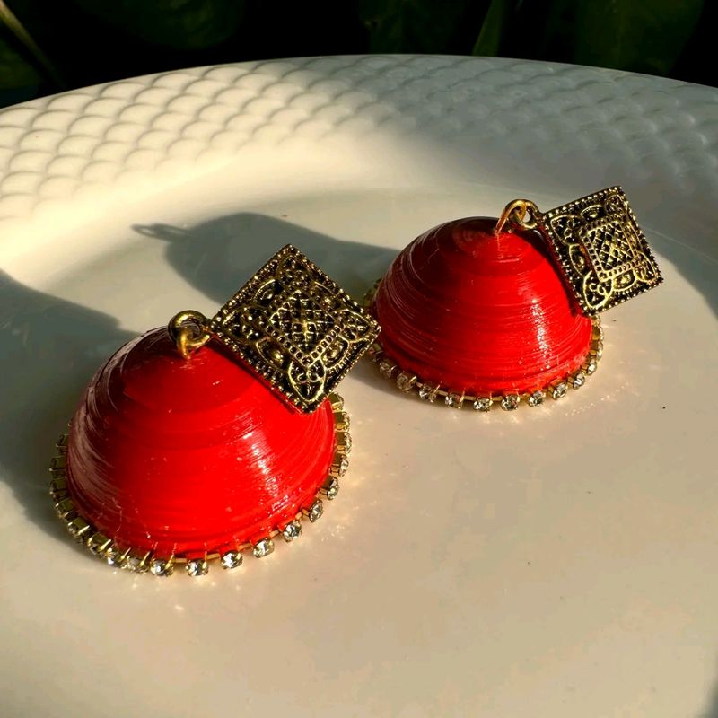 Diamond Jhumka ♥️✨, Waterproof 💧