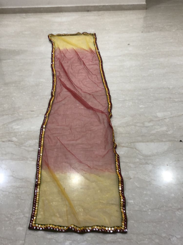 Shaded Duppatta With Abla Work