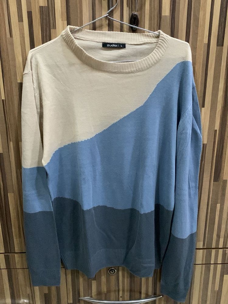 Color Block Knit Sweater