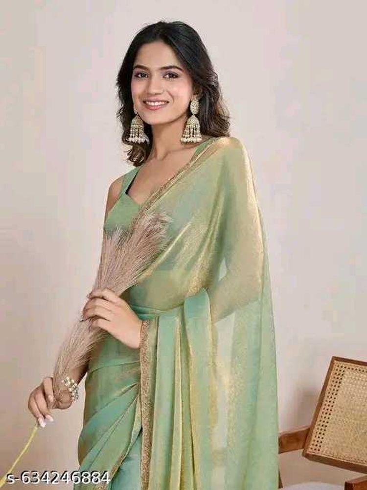 Elegant Green Saree