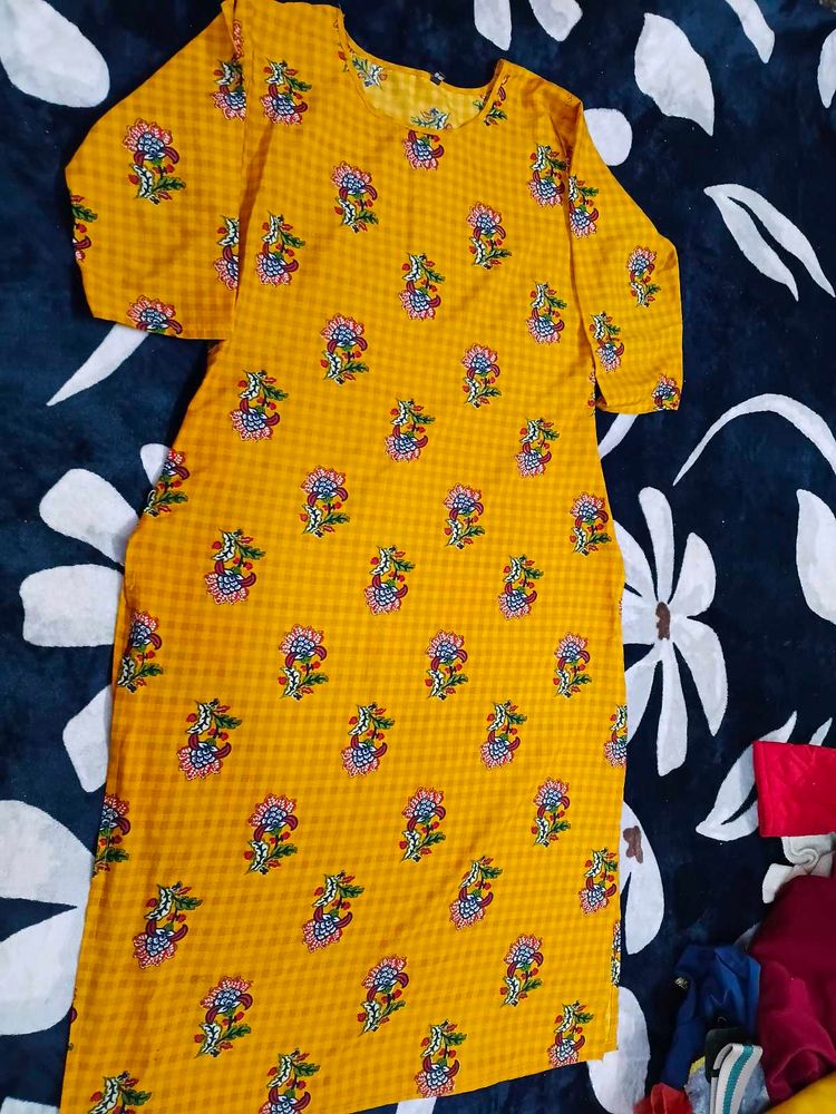 Floral Print Kurta