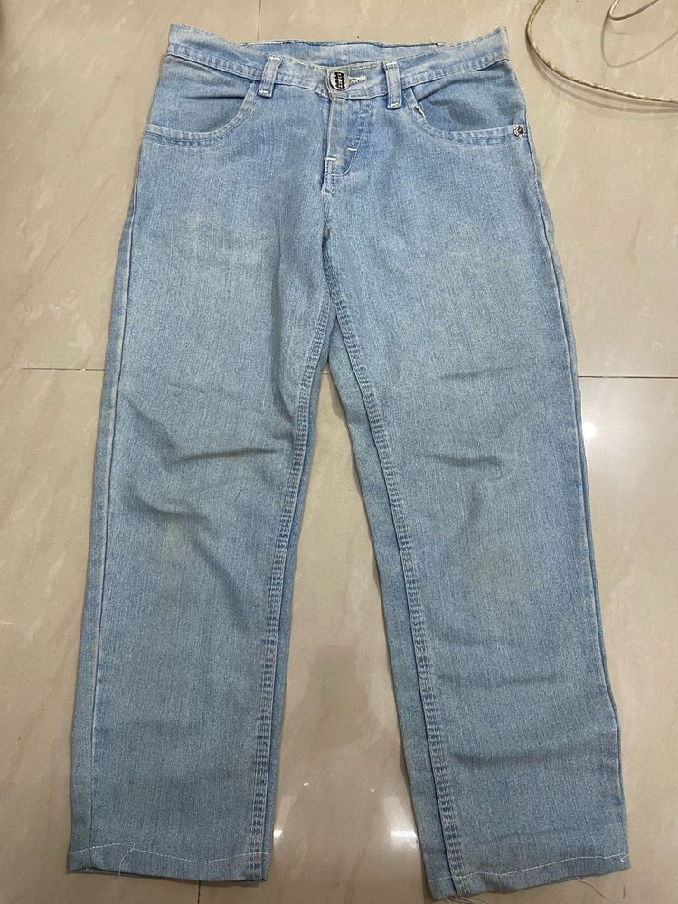 Blue Straight Fit Jeans