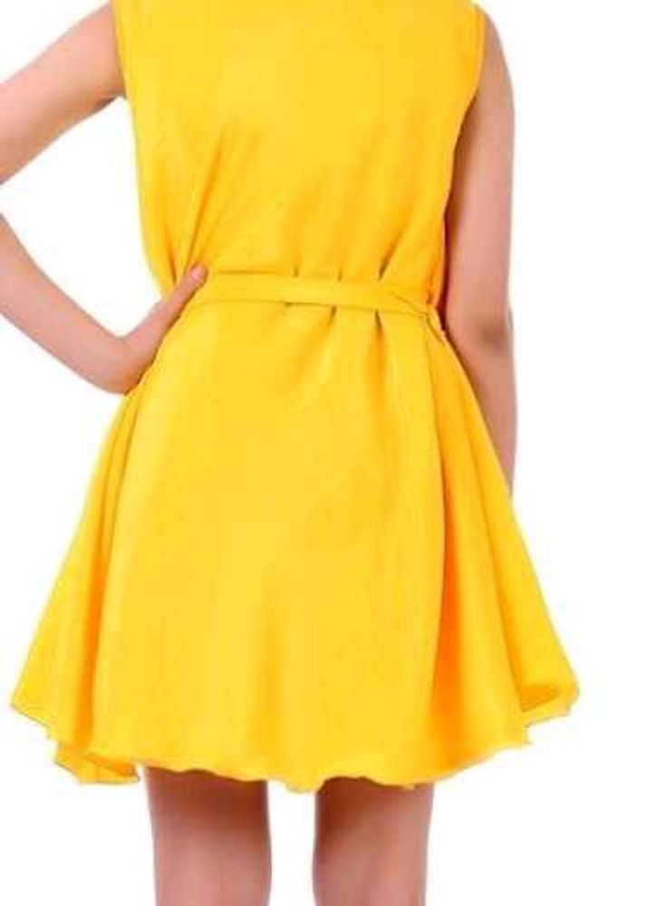 Yellow Sleeveless Dress