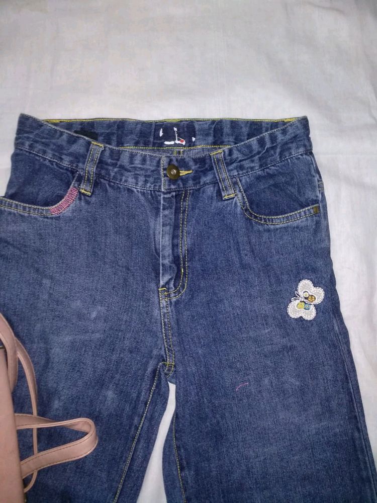 Blue Straight Jeans