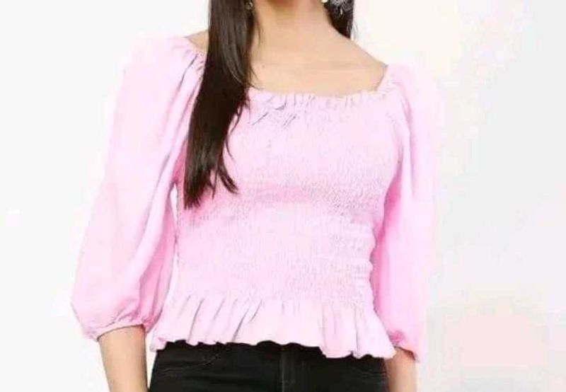 Pink Crop Top