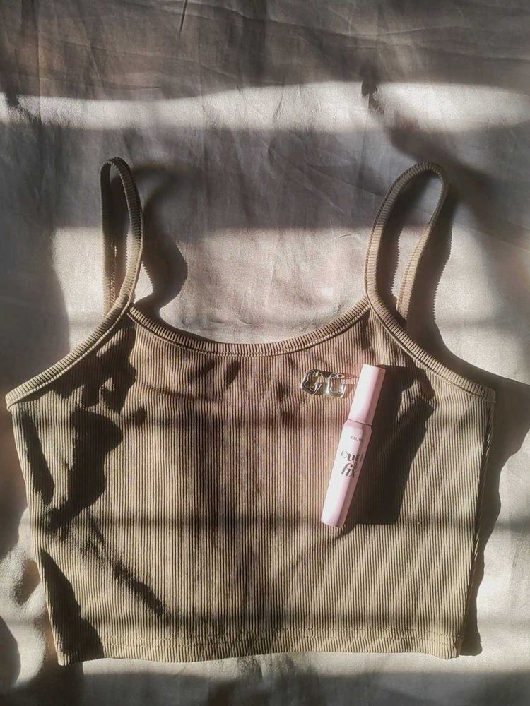 Ribbed Tank Top with Detail