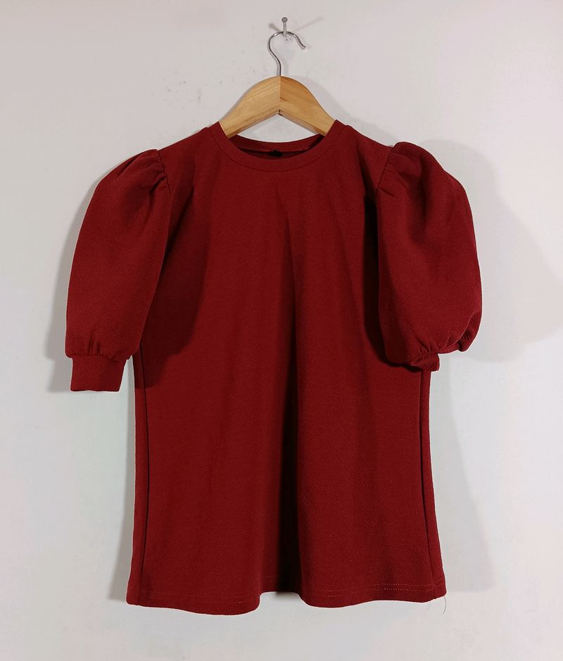 Casual Maroon Top (Women)