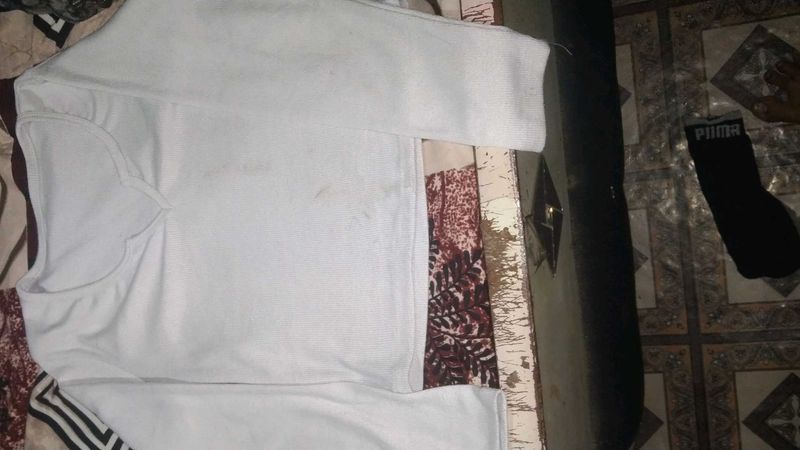 White Long Sleeve Top