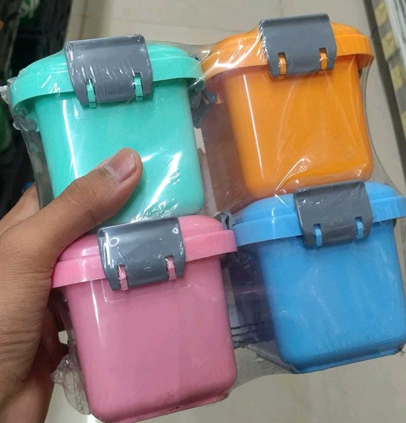 Colorful Mini Storage Containers - Set of 4