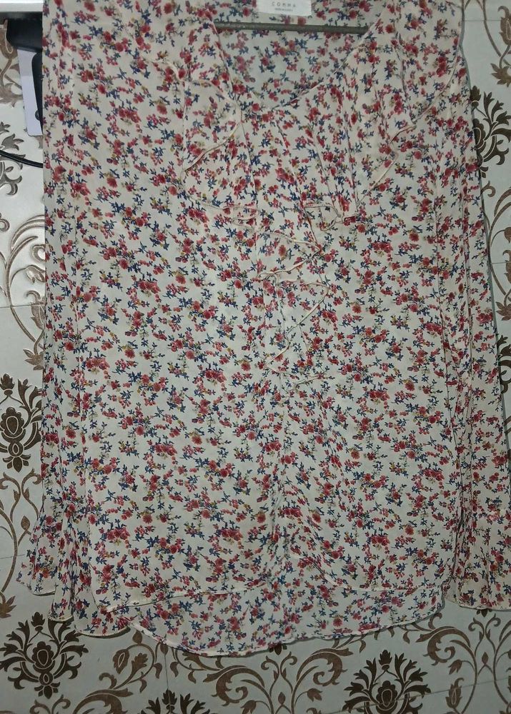 Floral Print Tunic Top