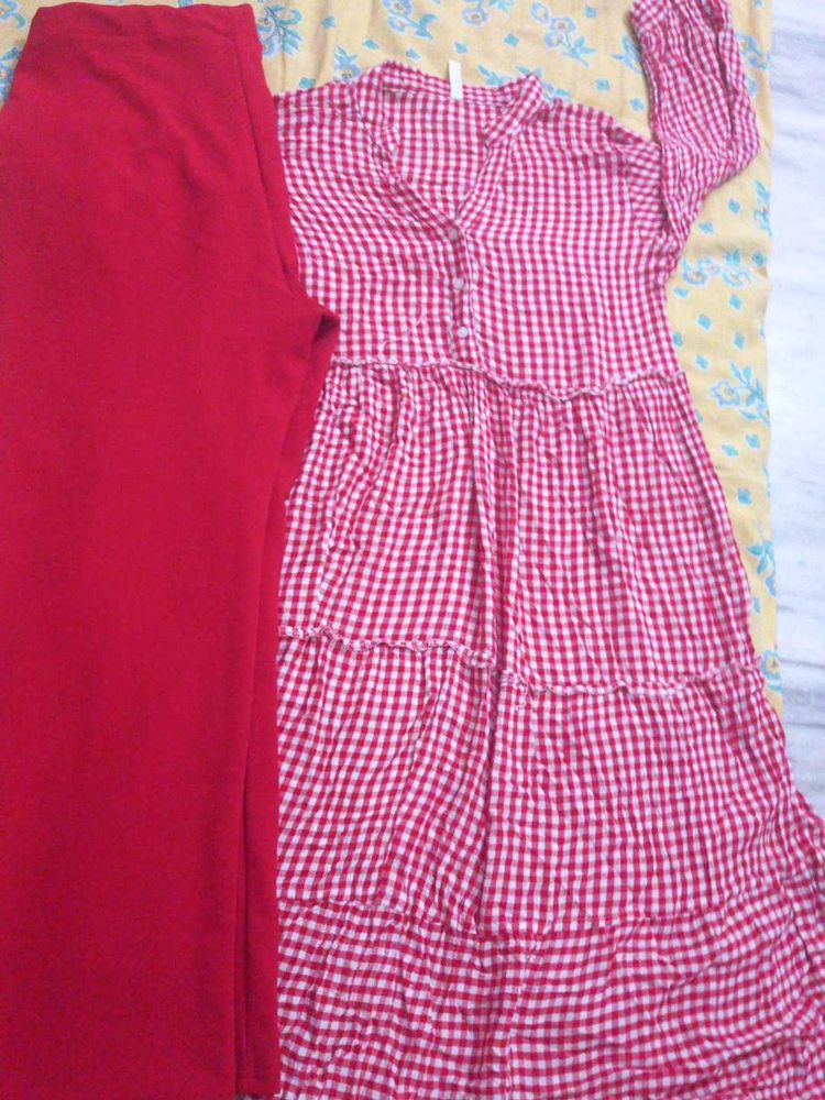 🤍Frock With Trowzer❤️