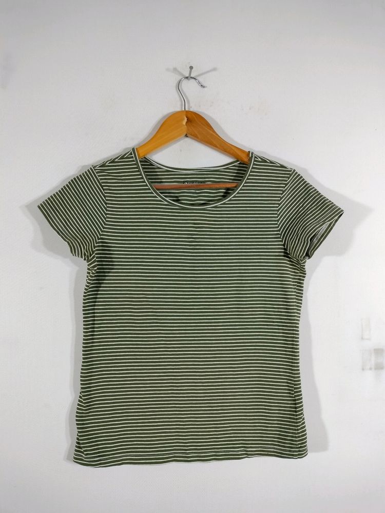 Green Striped Top (Women&#39;s)