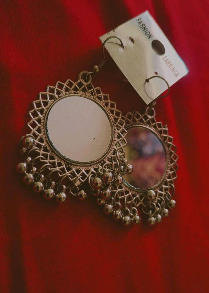 Oxidised Silver EARRING