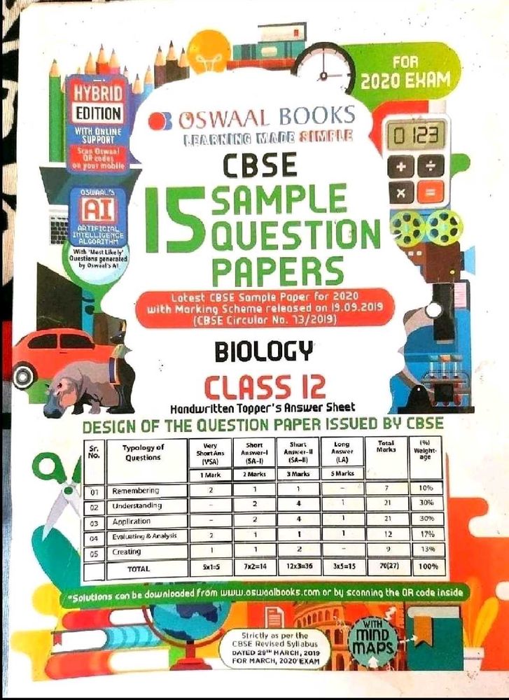 Biology Sample Paper XII