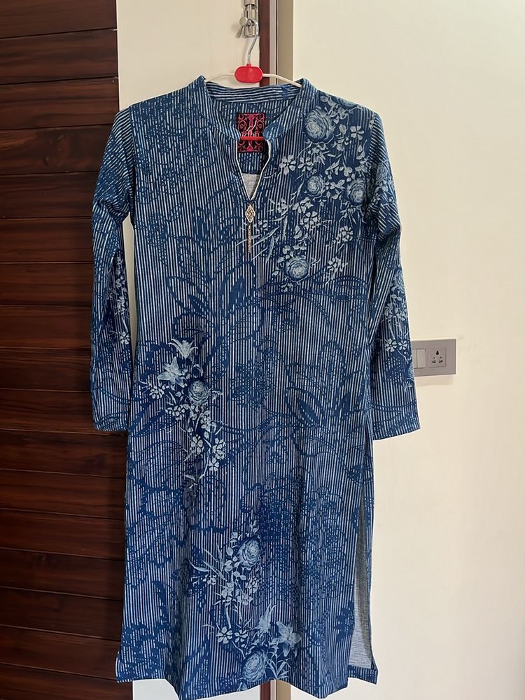 Blue kurti For women