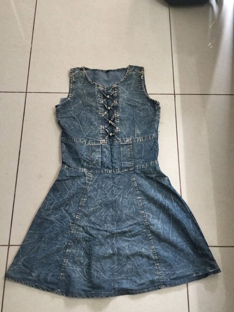 A Messy Blue One-piece