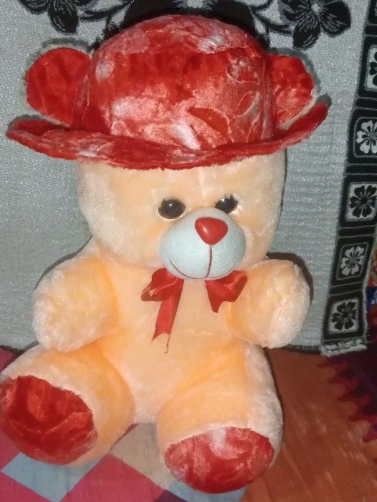 A18 Cream Cap Taddy Gift For Girls And Boys