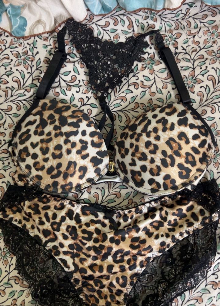 Leopard Print Lingerie Set