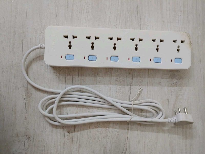 Bull 6 socket,switch 3 Meter Wire Extension board