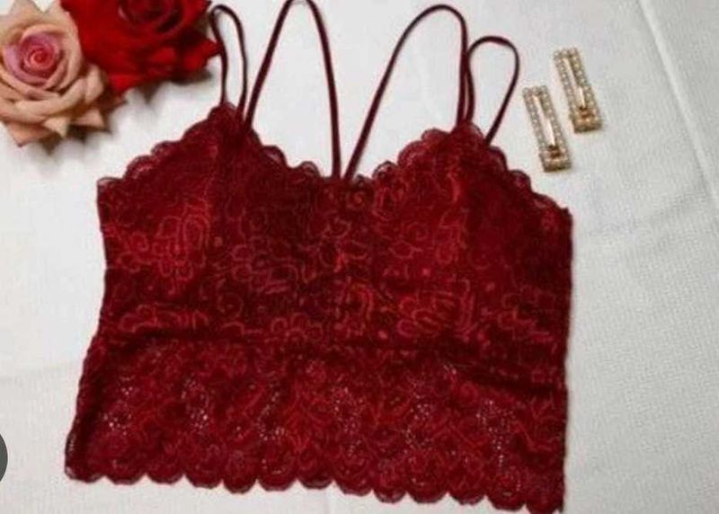 Red Lace Bralette