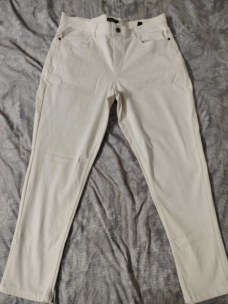 Off-White Straight Leg Pants