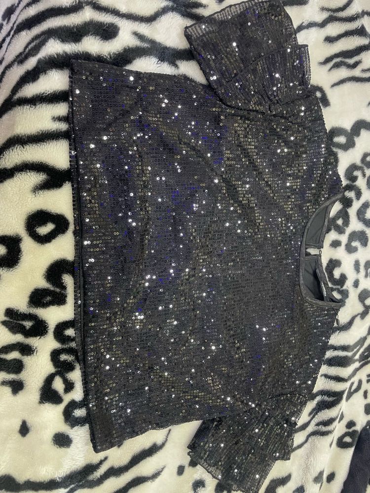 Sequin Black Girls Top🦋