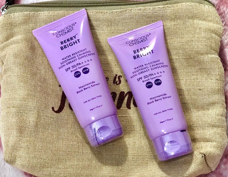 Pack Of 2 Consious Chemist Berry Bright Sunscreen