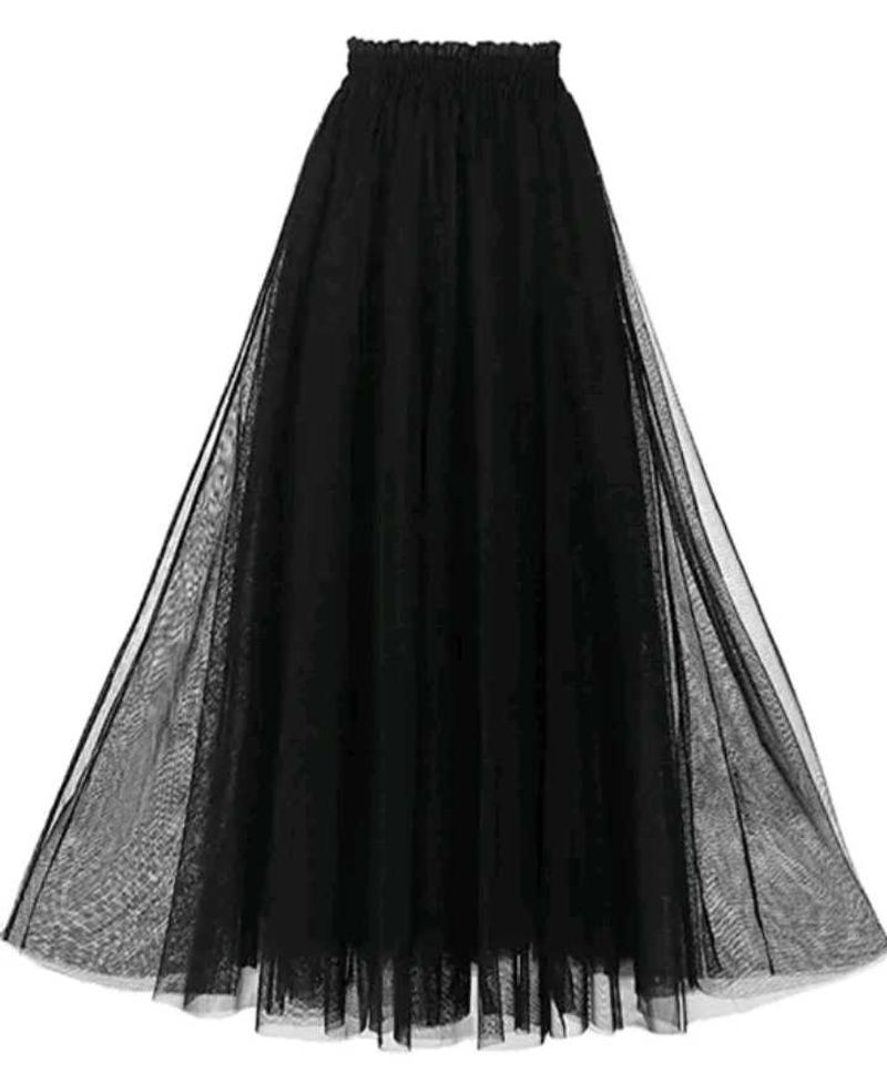 Black maxi skirt