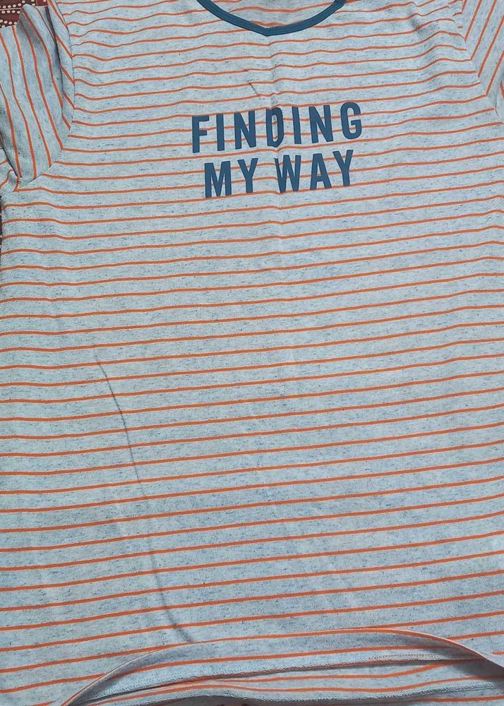 Striped Graphic Tee