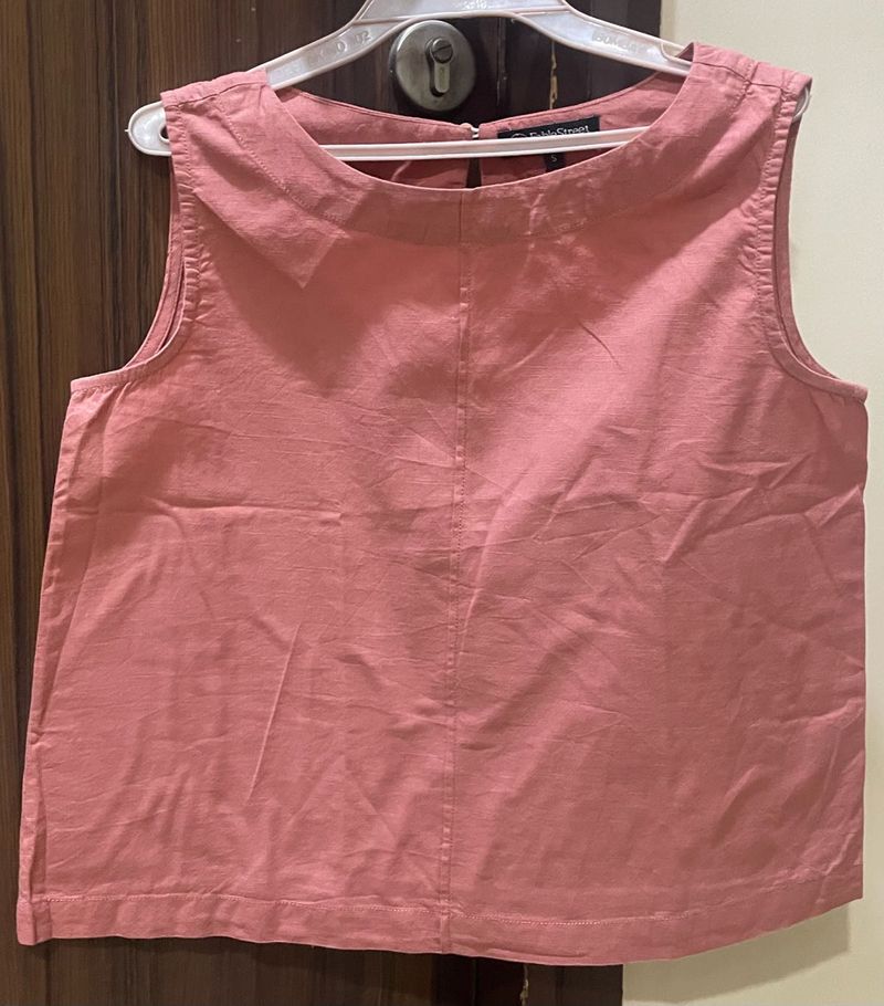 Peach Sleeveless Top
