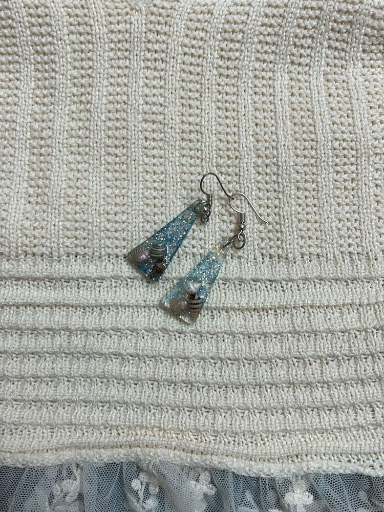 Beach ocean theme earrings