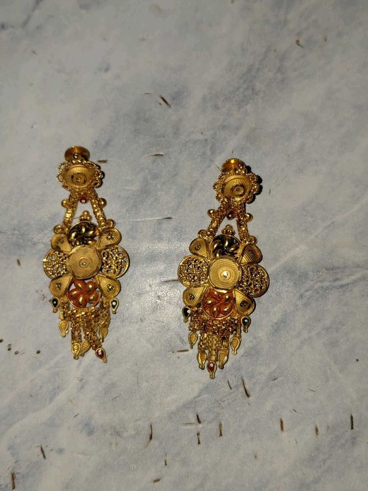 RolGold Dangle Earrings One Time Used
