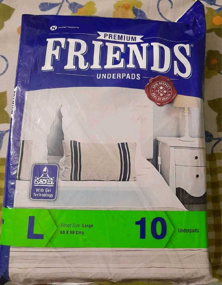 Pack Of Friends Premium Underpads &amp; 3 Adult Diaper